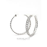 Pave Chain Link Hoops