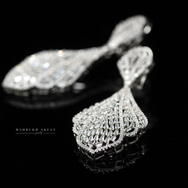 Chandelier statement earrings