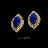 Oversized Royal Blue Studs