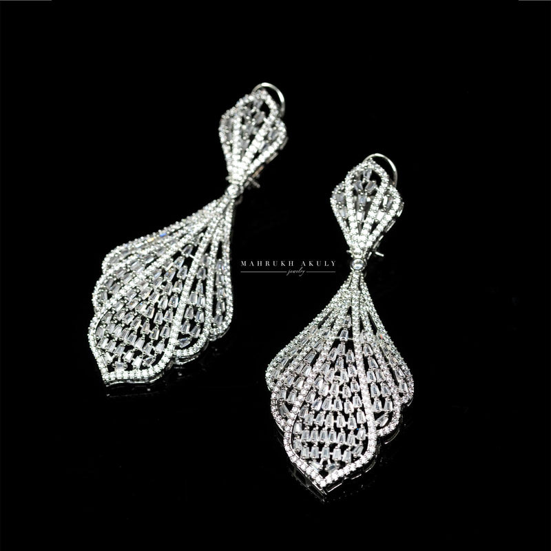 Chandelier statement earrings