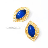 Oversized Royal Blue Studs