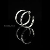 Pave Chain Link Hoops