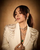 Multi-layer zirconia emerald set