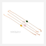 Gemstone tennis bracelets