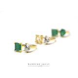 Gemstone double ring
