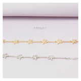 Star pave tennis bracelets