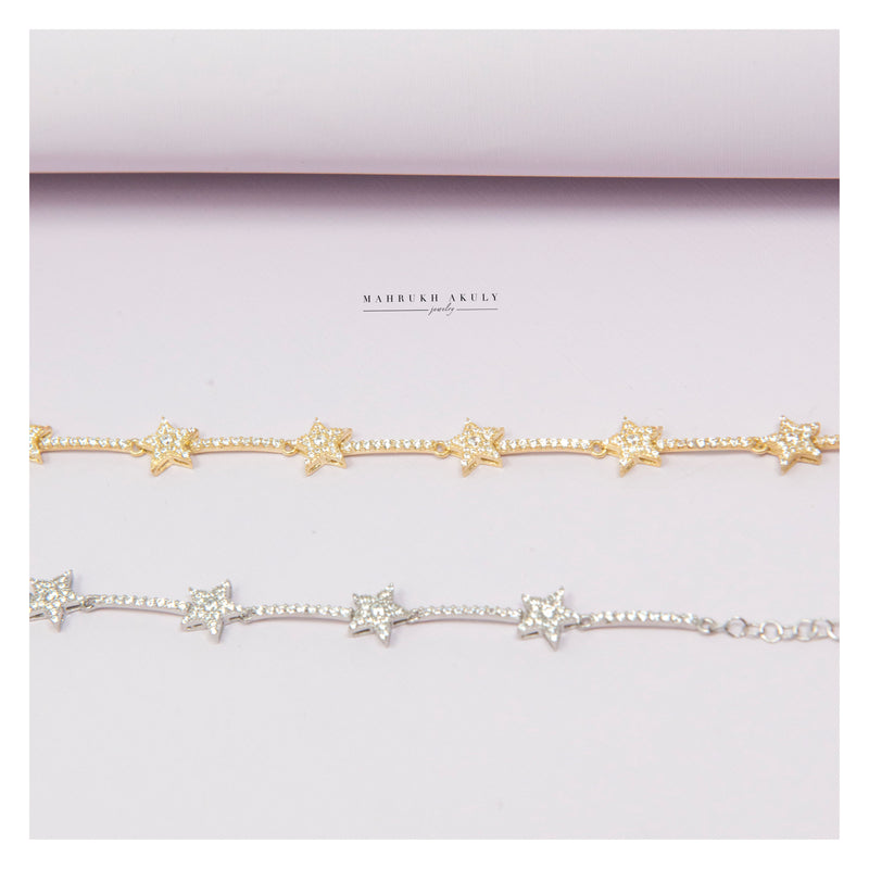 Star pave tennis bracelets